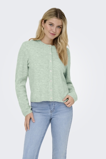 Only Vest ONLSIMONI L/S O-NECK CARDIGAN KNT N 15368980 ETHER/MELANGE