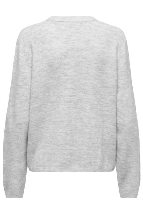 Only grijze dames vest | Achteraanzicht