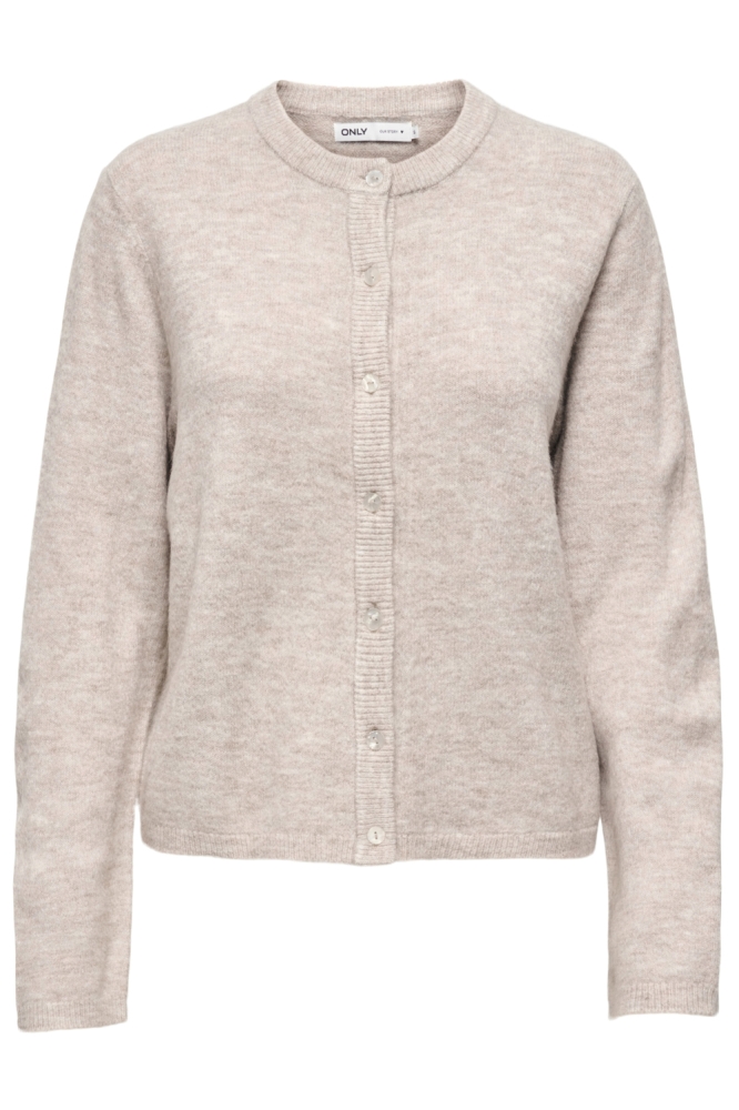 Only beige dames vest | Vooraanzicht