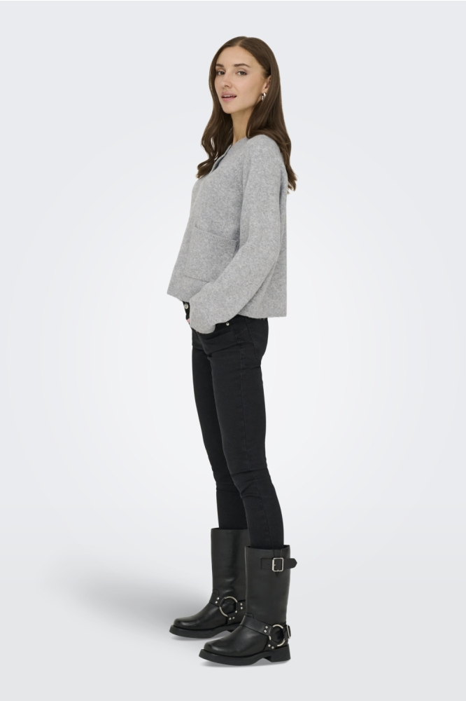 Only grijze dames vest | Model