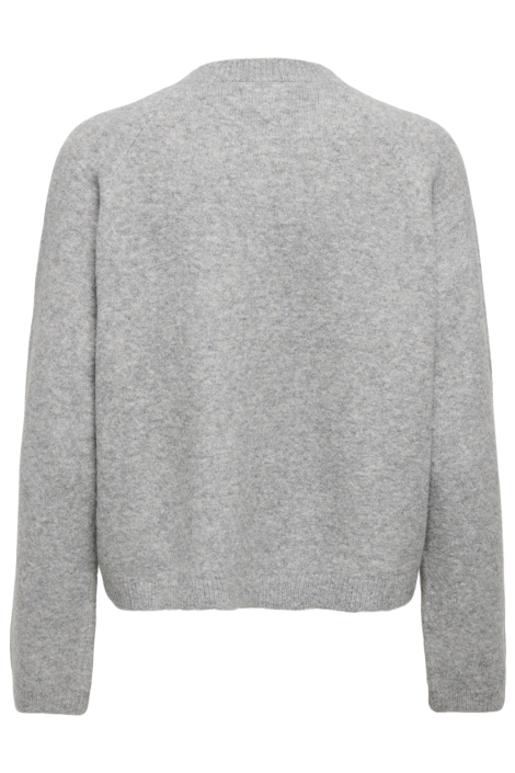 Only grijze dames vest | Achteraanzicht