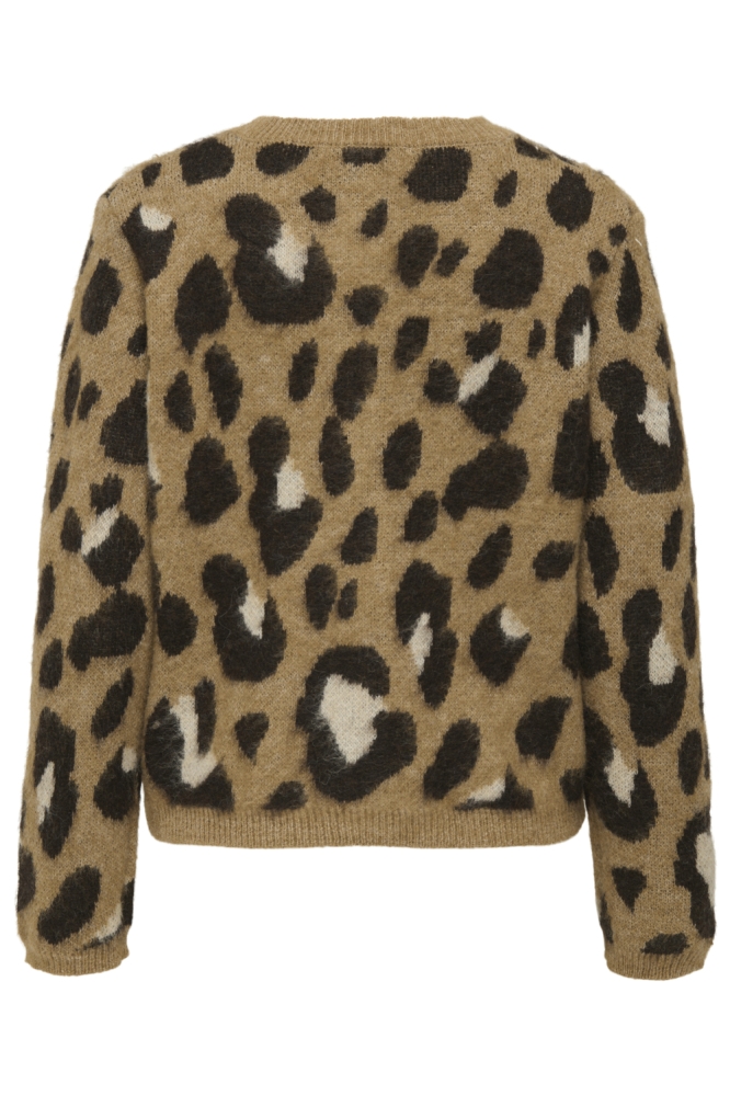 Jacqueline de Yong bruine dames vest | Achteraanzicht