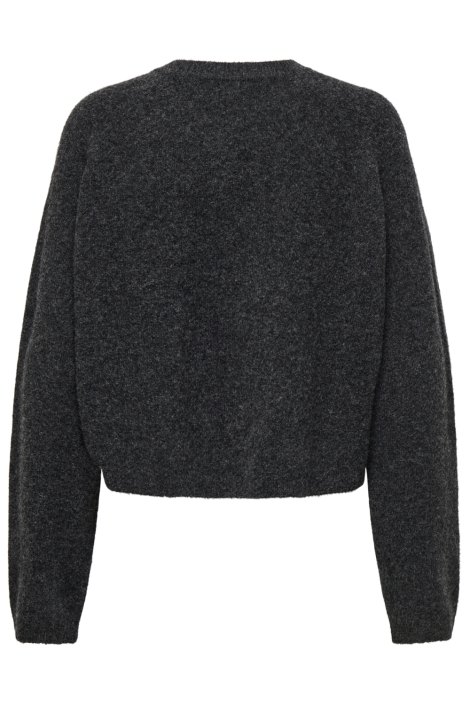 Only grijze dames vest | Achteraanzicht