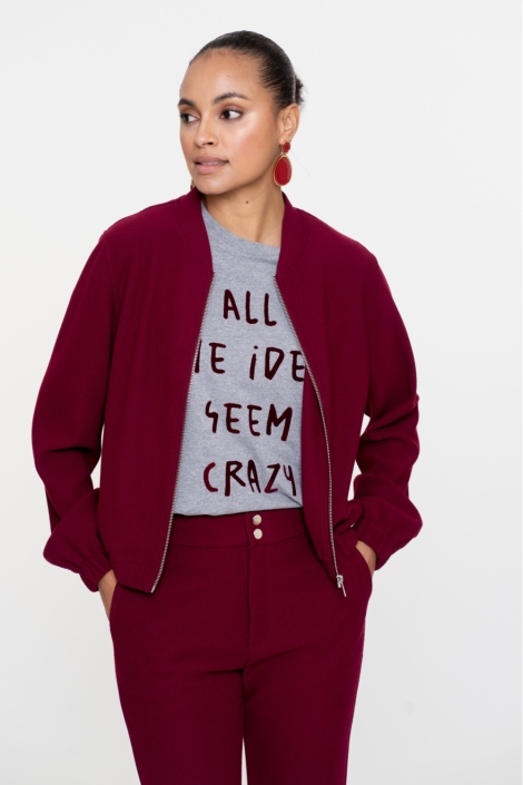 Geisha grijze dames t-shirt | Model