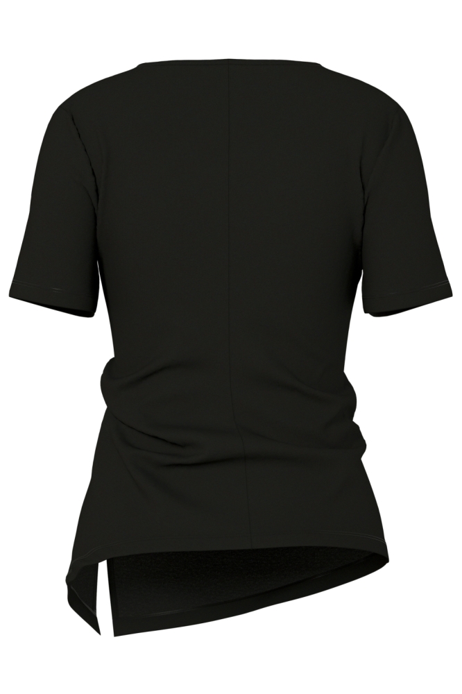 Hypedrop zwarte dames t-shirt | Achteraanzicht