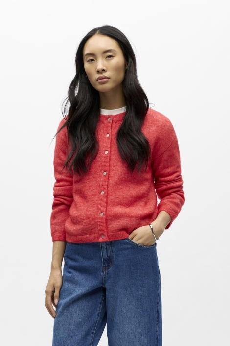 Object rode dames vest | Model vooraanzicht