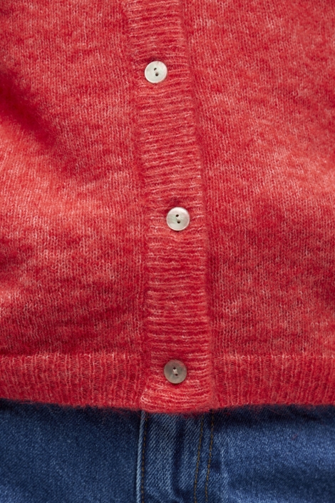 Object rode dames vest | Close up