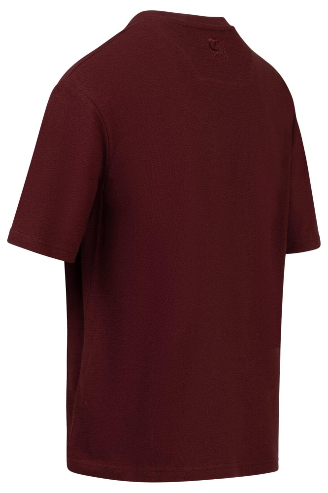 Cruyff bordeaux heren t-shirt | Achteraanzicht