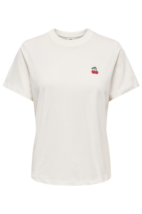 Jacqueline de Yong witte dames t-shirt | Vooraanzicht