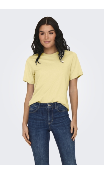 JDYPISA S/S PRINT TOP JRS NOOS 15298612 Double Cream/CLOUD DANC