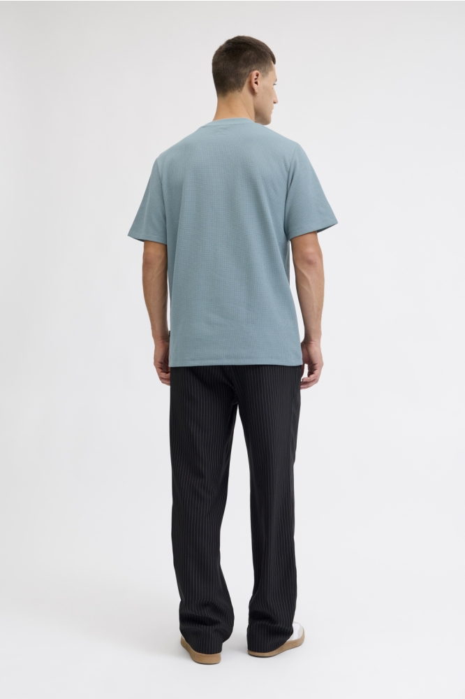 Jack & Jones blauwe heren t-shirt | Model achteraanzicht