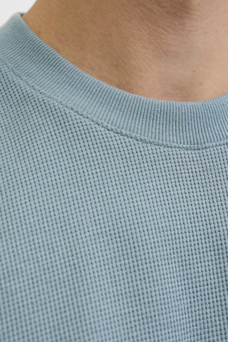 Jack & Jones blauwe heren t-shirt | Close up