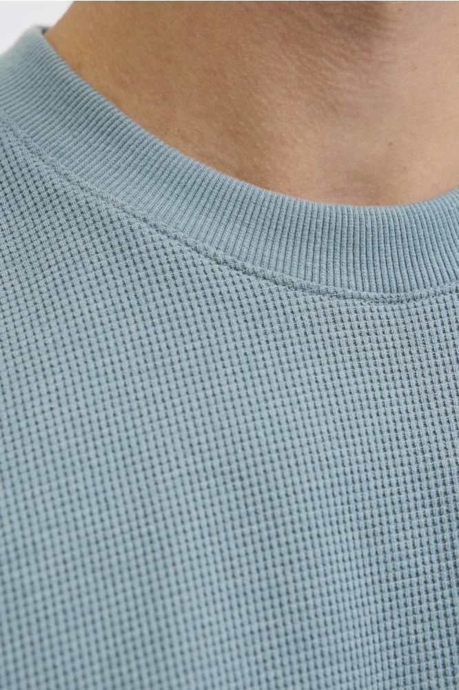 Jack & Jones blauwe heren t-shirt | Close up