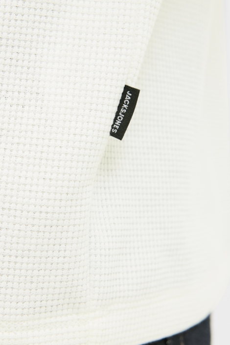 Jack & Jones witte heren t-shirt | Close up