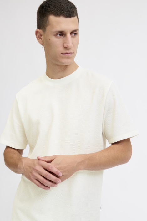 Jack & Jones witte heren t-shirt | Model vooraanzicht