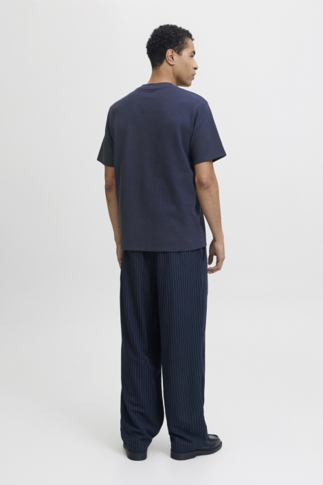 Jack & Jones blauwe heren t-shirt | Model achteraanzicht