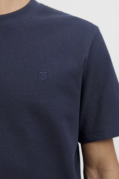Jack & Jones blauwe heren t-shirt | Close up