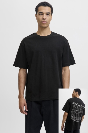 Jack & Jones T-shirt JPRBLAANDREW SS TEE STYD AW25 12294821 BLACK