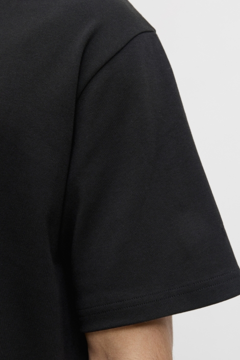 Jack & Jones zwarte heren t-shirt | Close up
