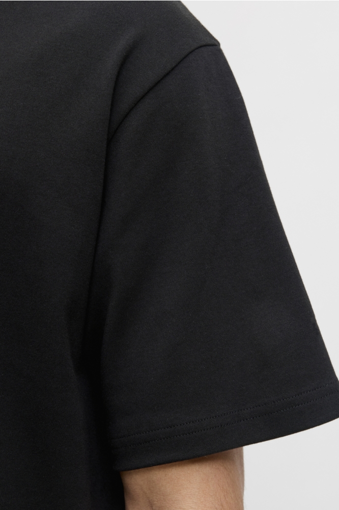 Jack & Jones zwarte heren t-shirt | Close up