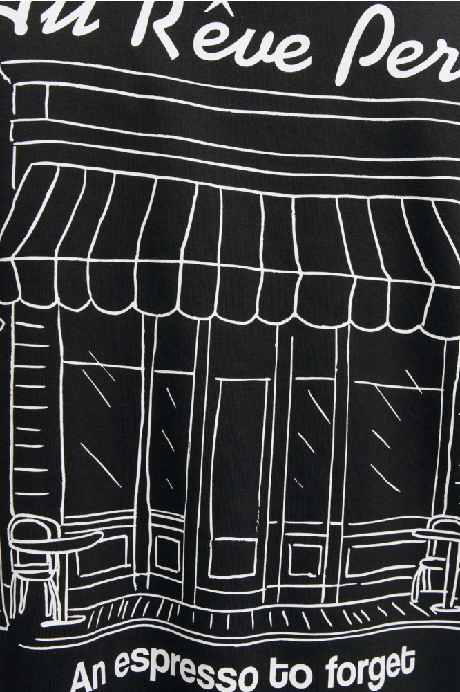 Jack & Jones zwarte heren t-shirt | Close up