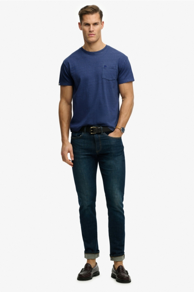 Superdry blauwe heren t-shirt | Model