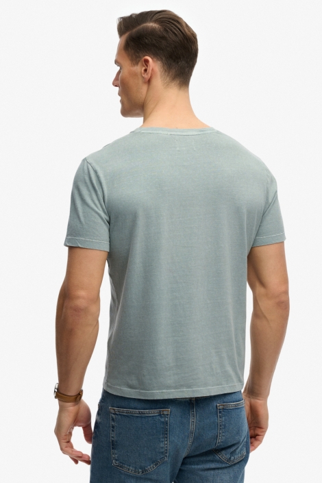 Superdry groene heren t-shirt | Model achteraanzicht