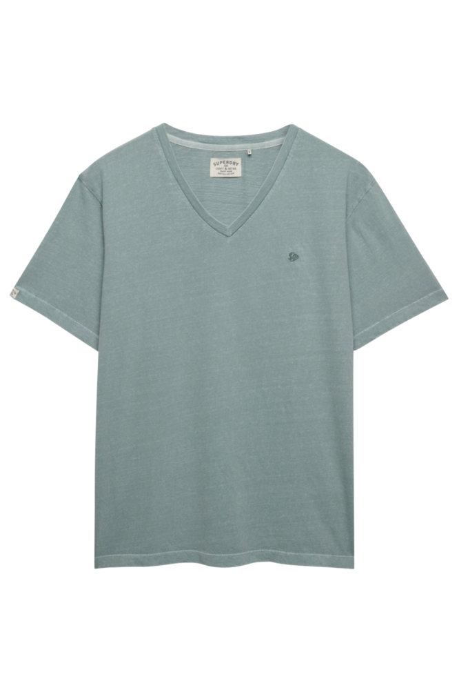 Superdry groene heren t-shirt | Vooraanzicht