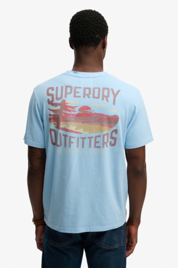Superdry outdoors mountain rlxd tee Blauw