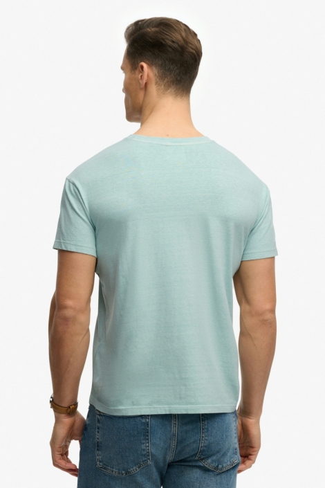 Superdry groene heren t-shirt | Model achteraanzicht