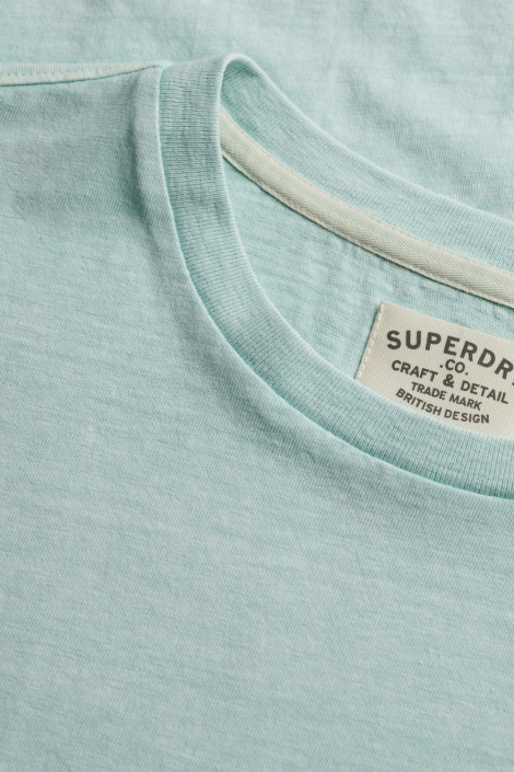 Superdry groene heren t-shirt | Close up