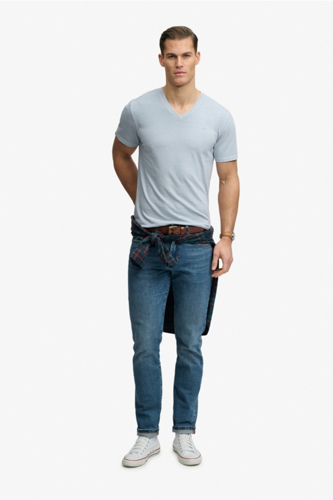 Superdry blauwe heren t-shirt | Model