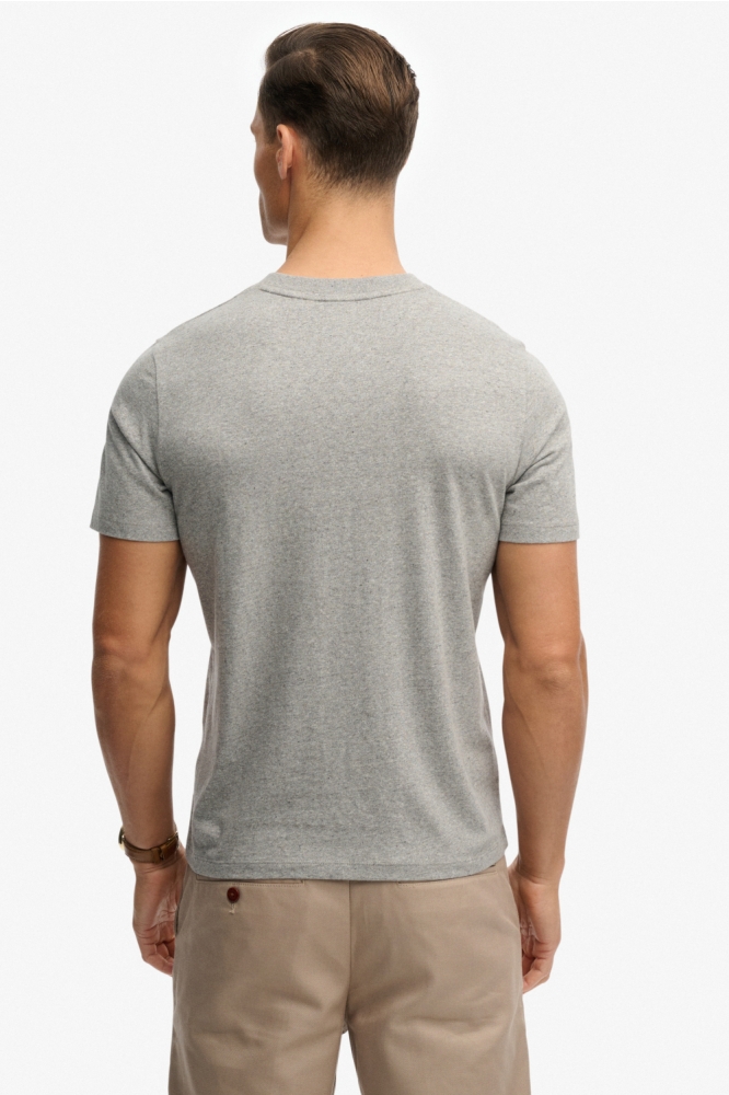 Superdry grijze heren t-shirt | Model achteraanzicht