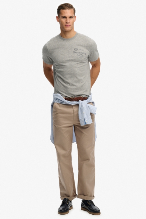 Superdry grijze heren t-shirt | Model