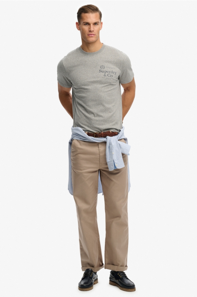 Superdry grijze heren t-shirt | Model