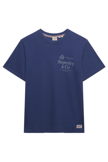 Superdry T-shirt 1954 COMPANY RELAXED TEE M1012392A lhv hampton blue