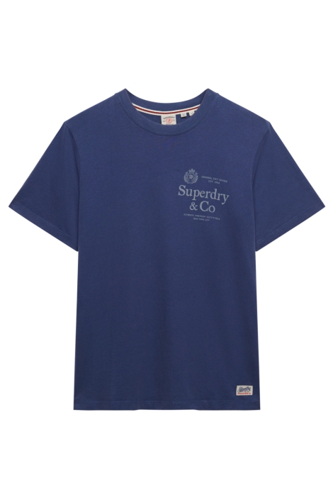 Superdry blauwe heren t-shirt | Vooraanzicht