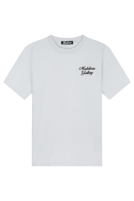 Malelions grijze heren t-shirt | Vooraanzicht