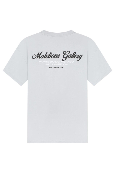 Malelions grijze heren t-shirt | Achteraanzicht