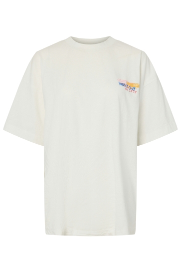 Pieces T-shirt PCKISE OVERSIZED WASHED T-SHIRT JRS 17163074 CLOUD DANCER/SALT & AIR