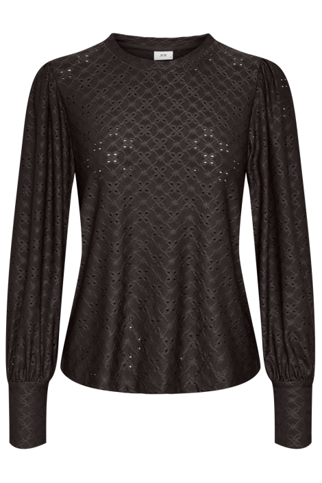 Jacqueline de Yong bruine dames t-shirt | Vooraanzicht