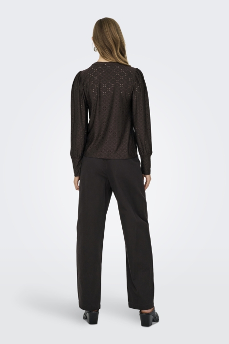 Jacqueline de Yong bruine dames t-shirt | Model