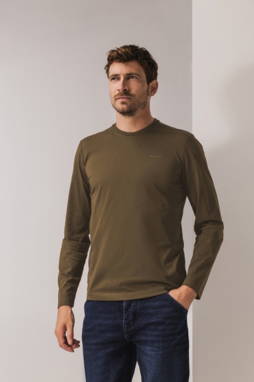 State of Art T-shirt T SHIRT MET LANGE MOUWEN 31125377 8800