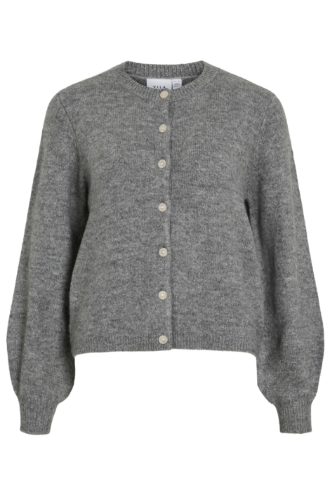 Vila grijze dames vest | Vooraanzicht