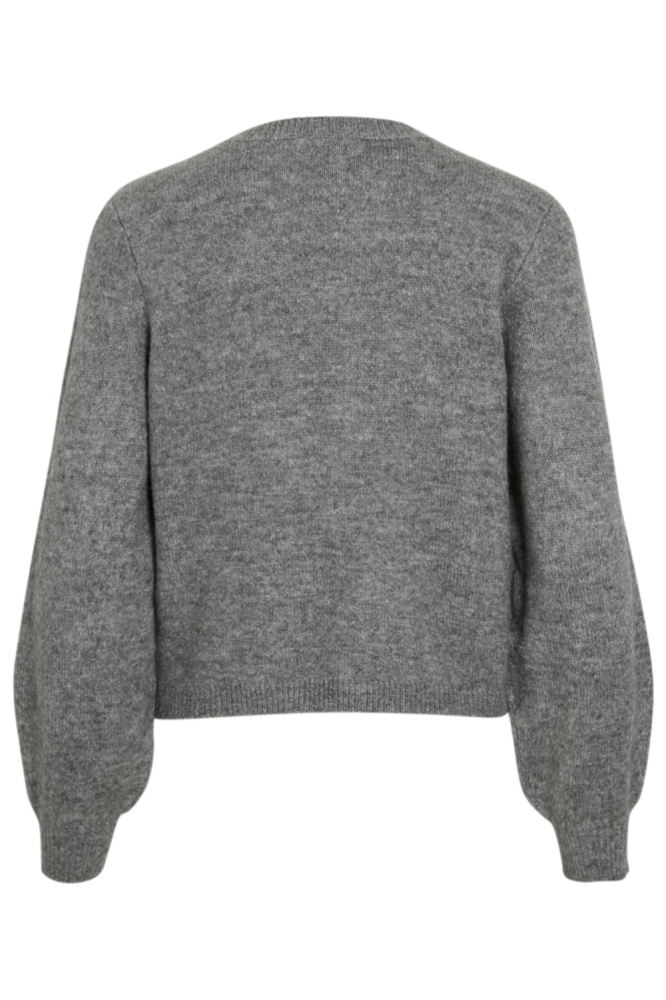 Vila grijze dames vest | Achteraanzicht