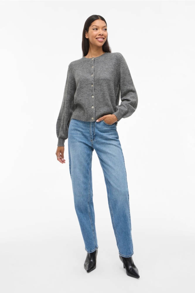 Vila grijze dames vest | Model