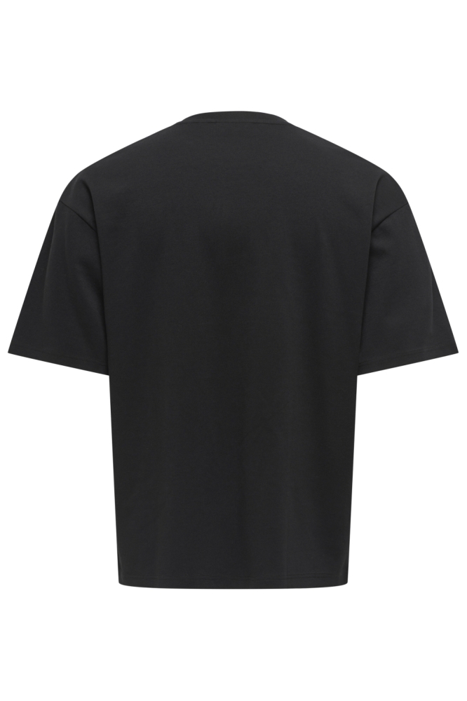 Only & Sons zwarte heren t-shirt | Achteraanzicht