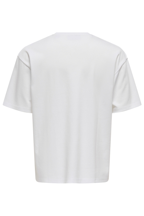 Only & Sons witte heren t-shirt | Achteraanzicht