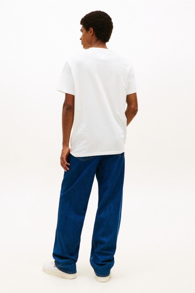 Tommy Jeans witte heren t-shirt | Model