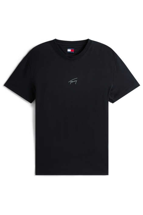 Tommy Jeans zwarte heren t-shirt | Vooraanzicht